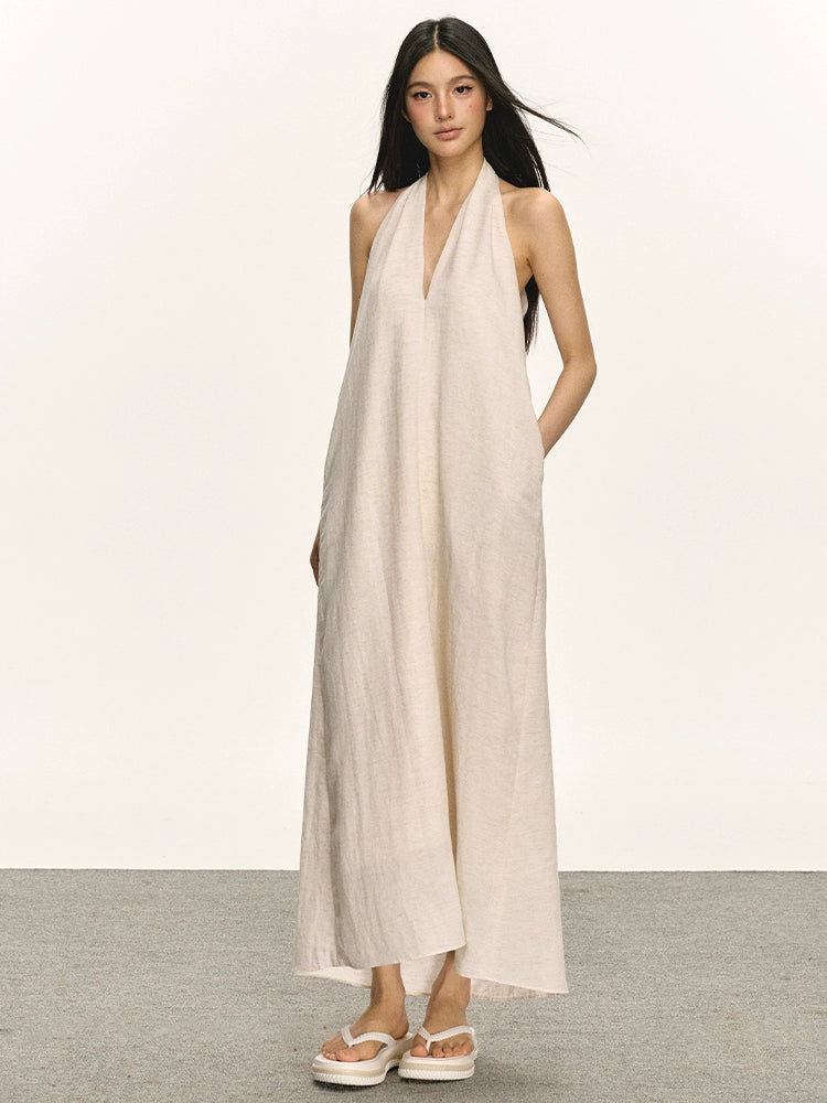 Anna Aneae Premium V-Neck Neck Dress