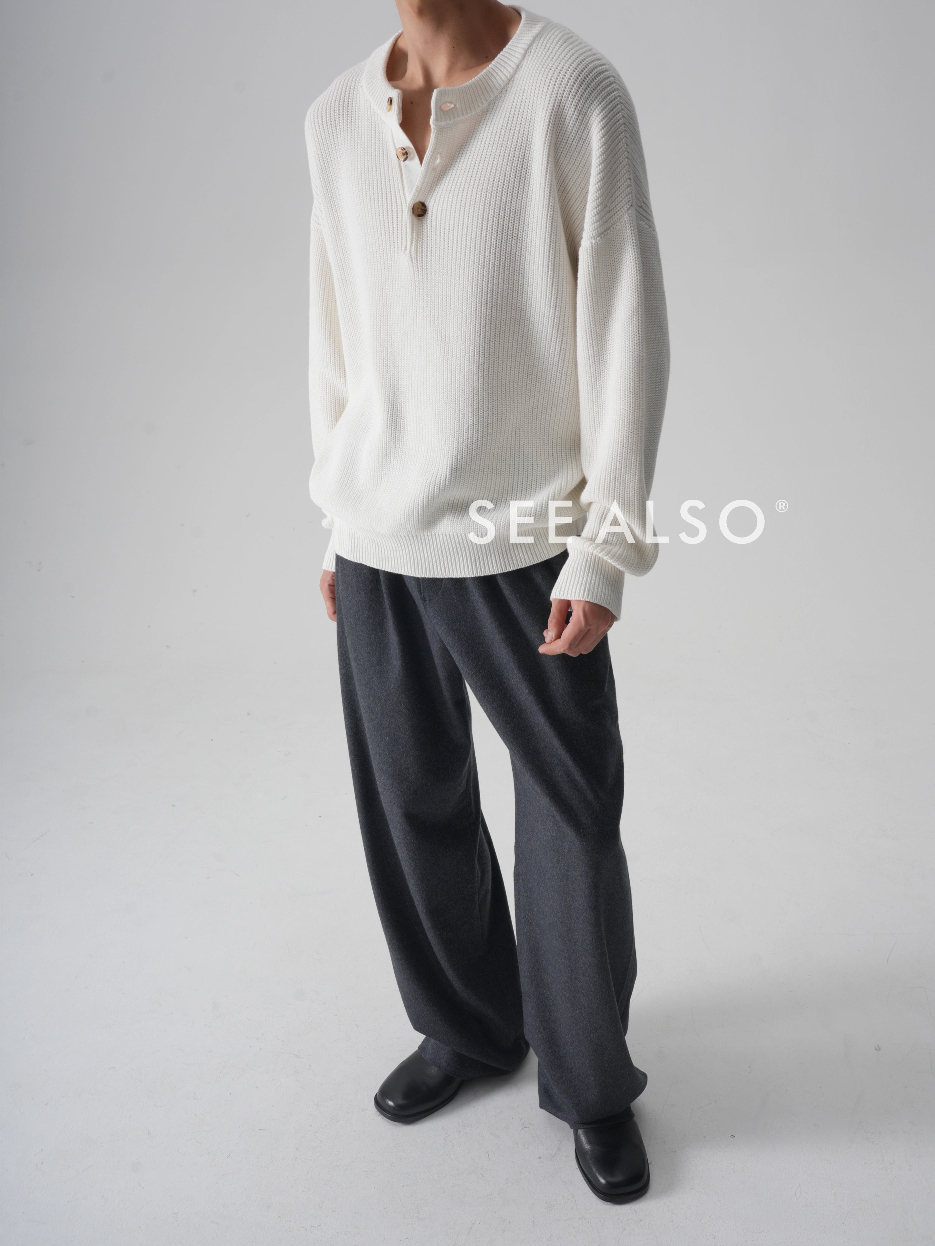 SEE ALSO Slack Lazy Knitted Sweater