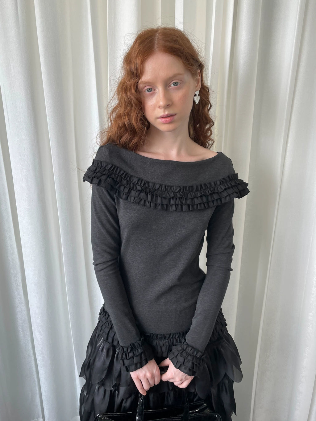 Loosesmell Multi-layer Lace Long-sleeved Sweater