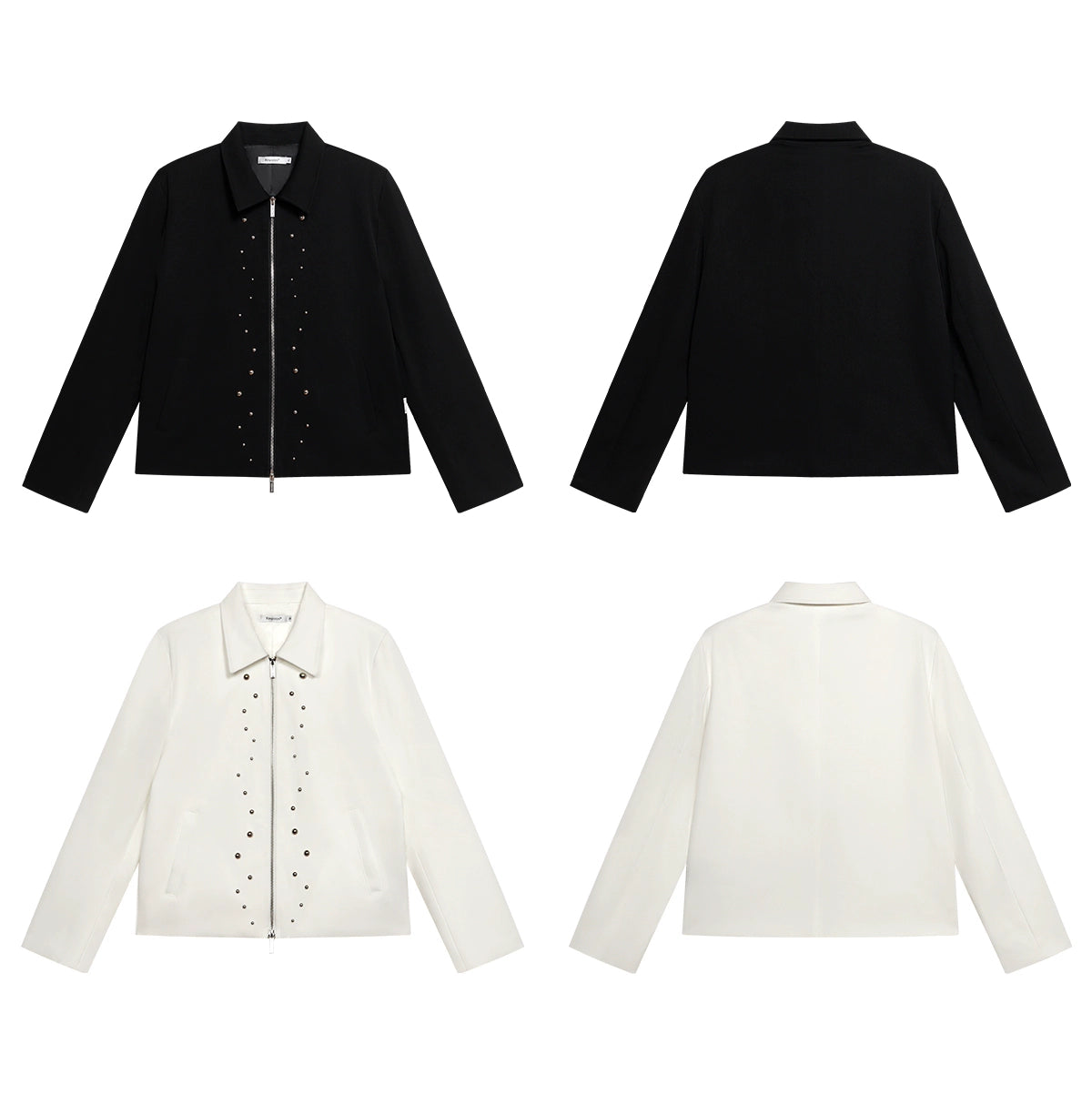 FUNKYFUN Irregular Semi-round Rivet Suit Jacket