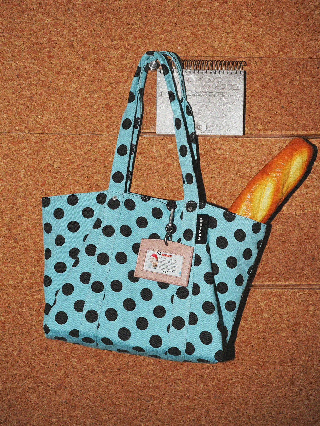Momogigi Vintage Fun Polka Dot Canvas Bag