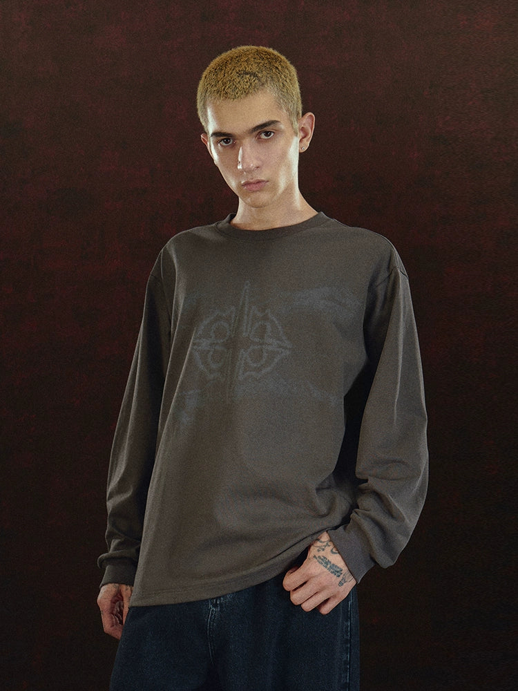 DICETINY Crew Neck Loose Casual Long Sleeves