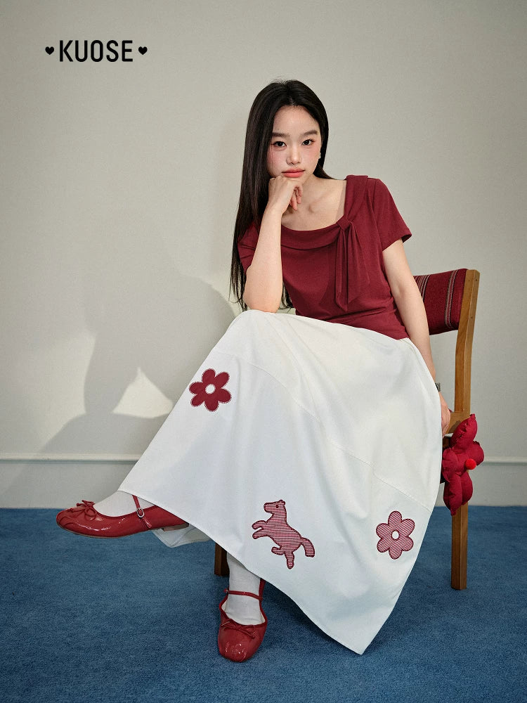 Kuose Bow Slim and Thin Tee