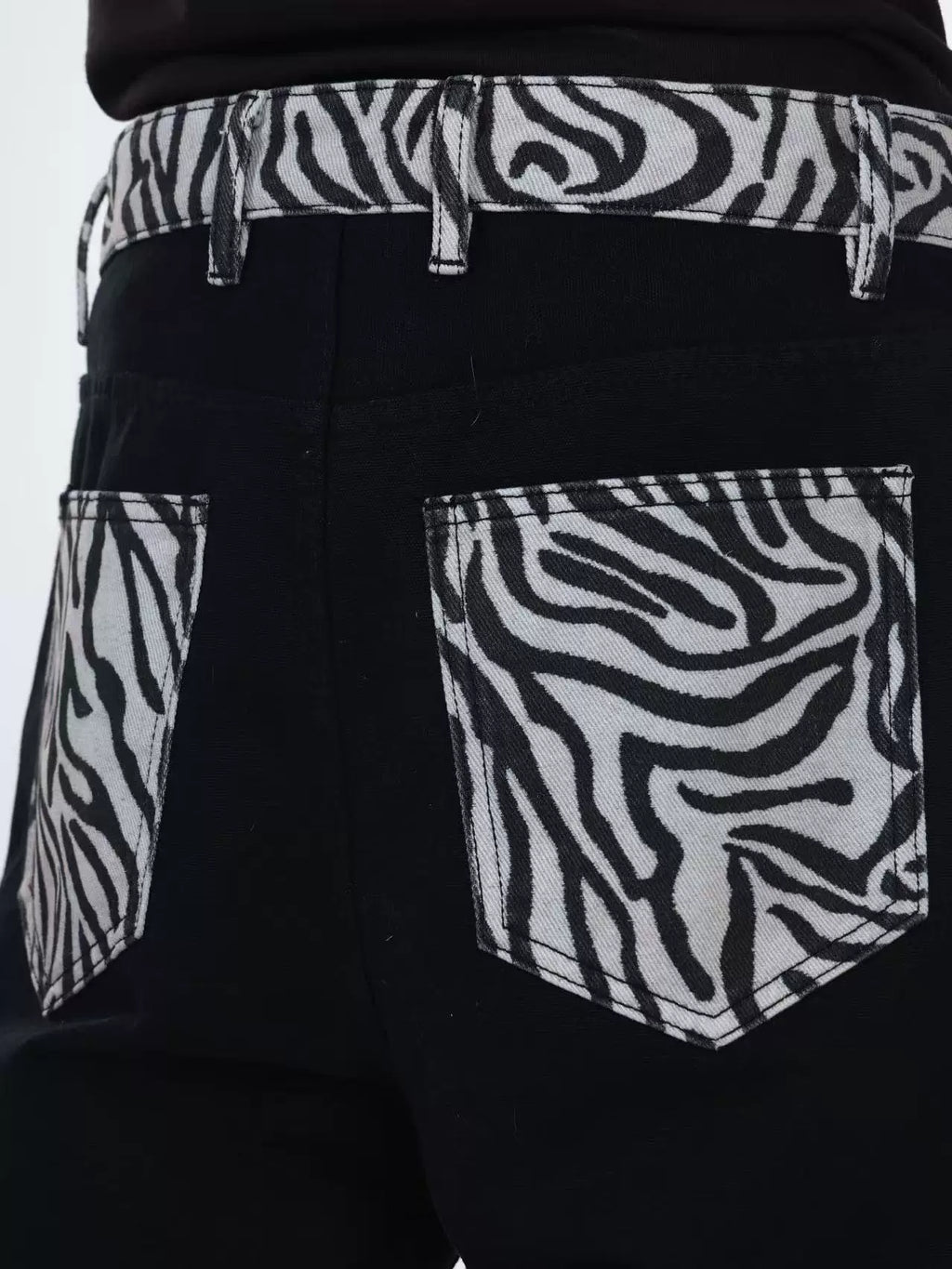 DETW 25AW * Hediboy zebra stitching double trousers