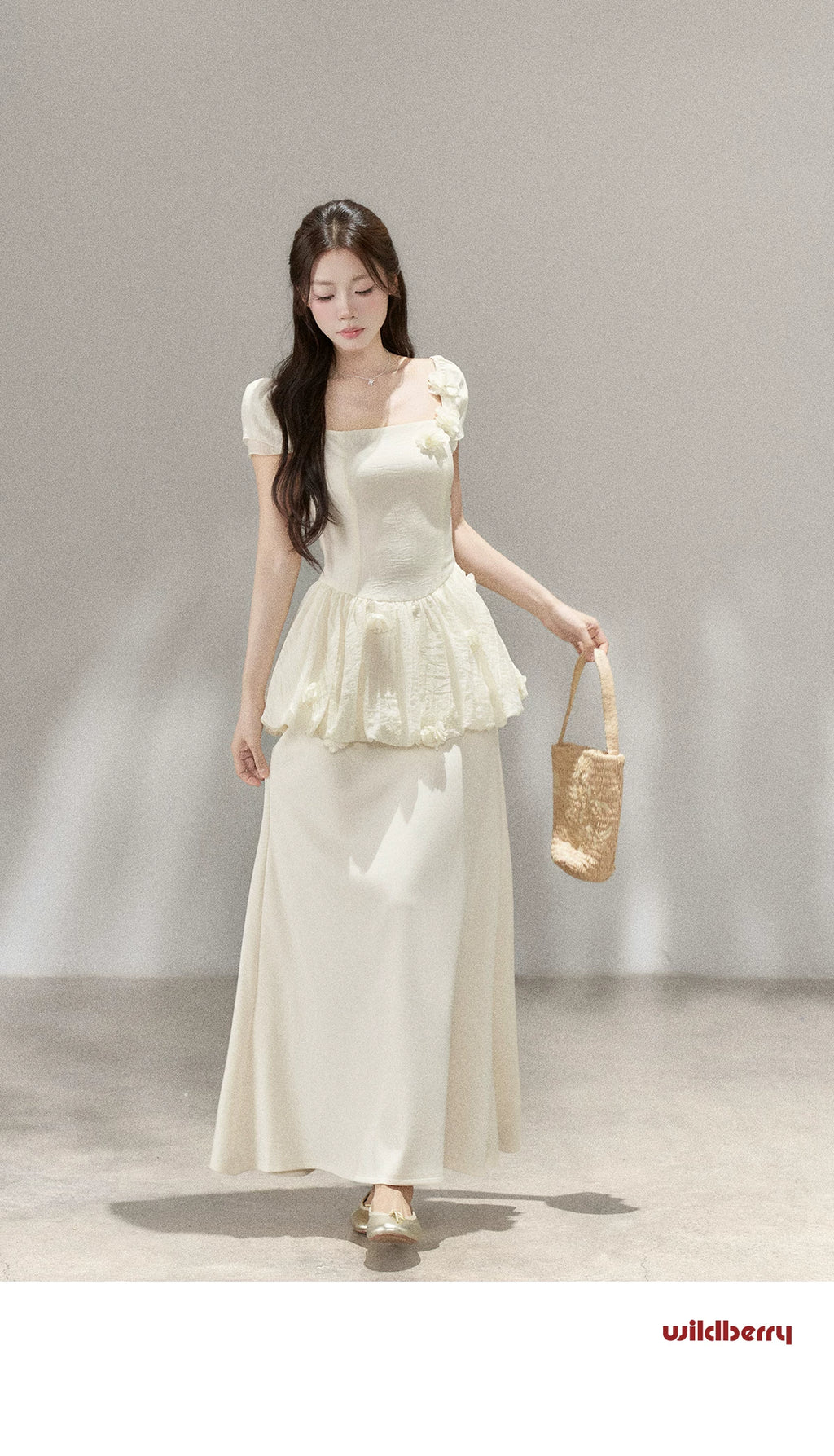 Wildberry Waist-cinching Elegant Long Dress