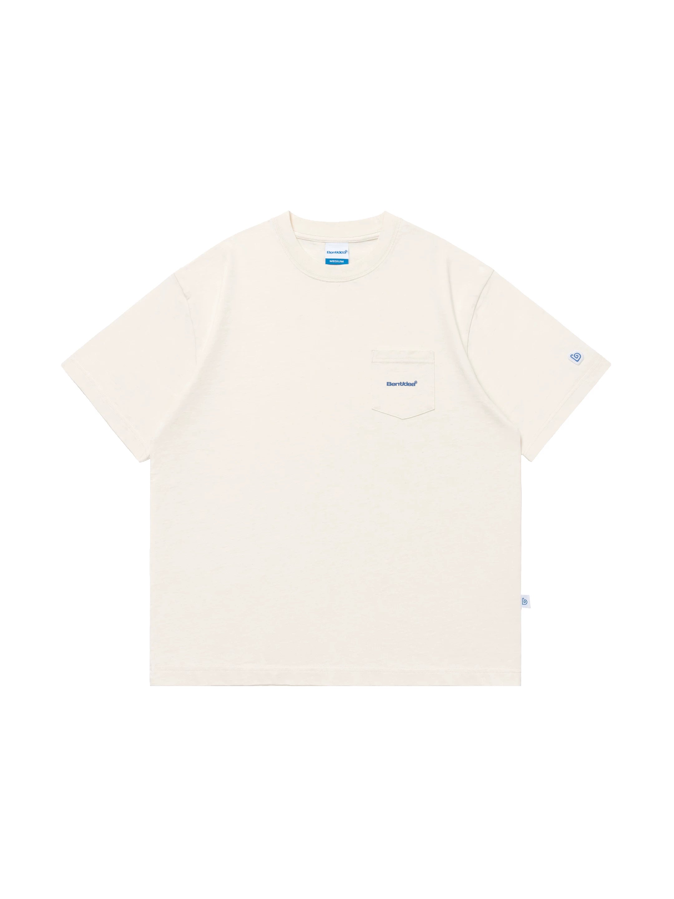 BENT IDEA Pocket Letter Print Loose Tee