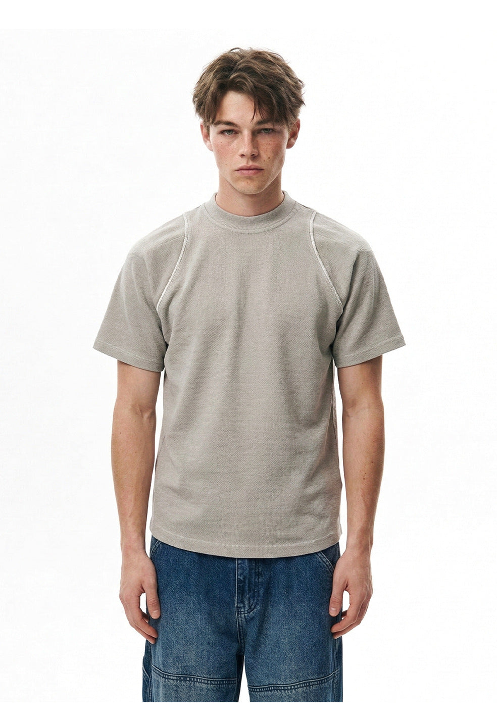 EME Vintage Straight-shoulder Casual Tee