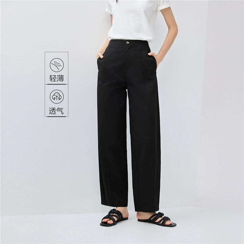 Giordano Casual Mid Waist Skinny Banana Pants