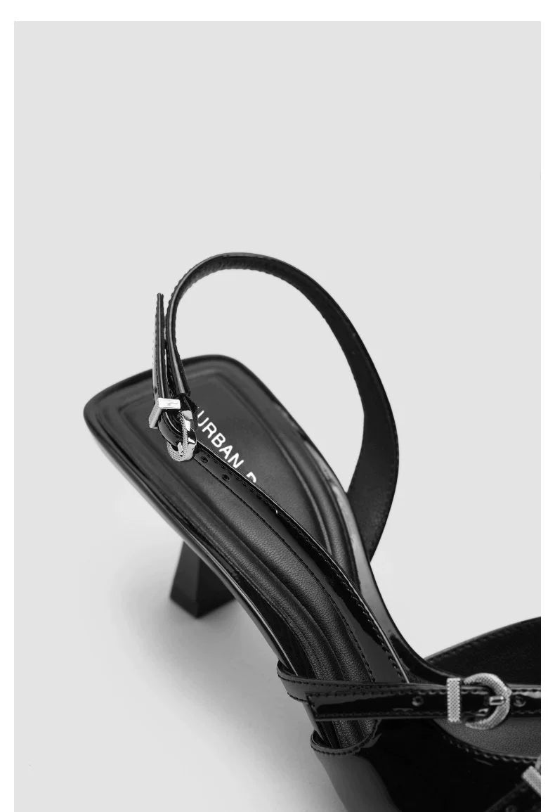 URBAN REVIVO Kitten and Pointed Empty Shoes