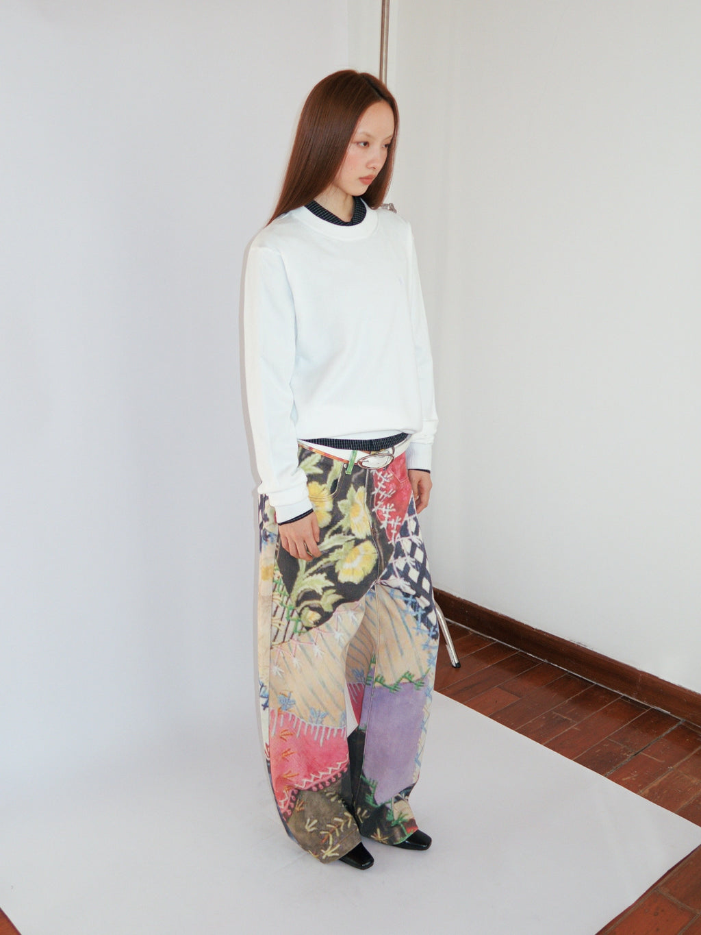 FUNKYFUN Old Collage Baijiapu Twill Casual Pants