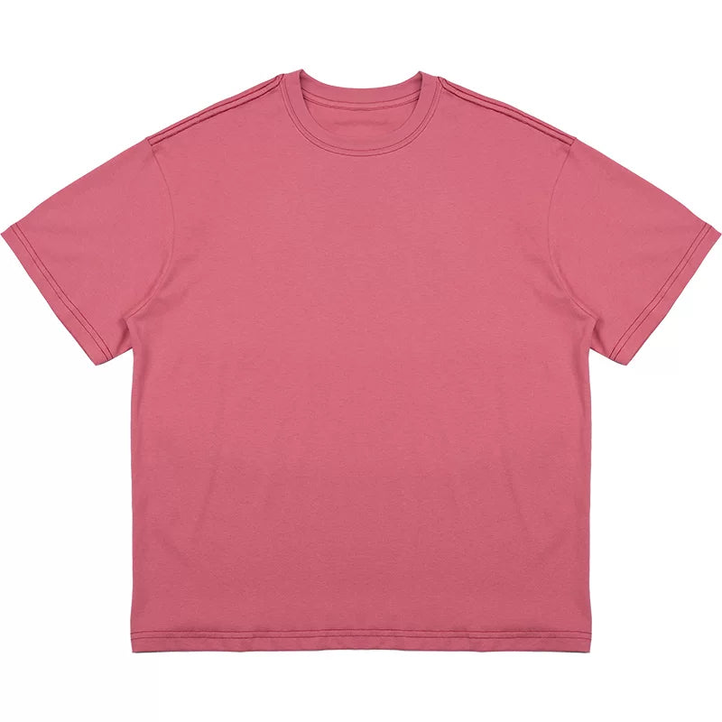 O3PARK Micro Loose Versatile Crew Neck Casual Tee