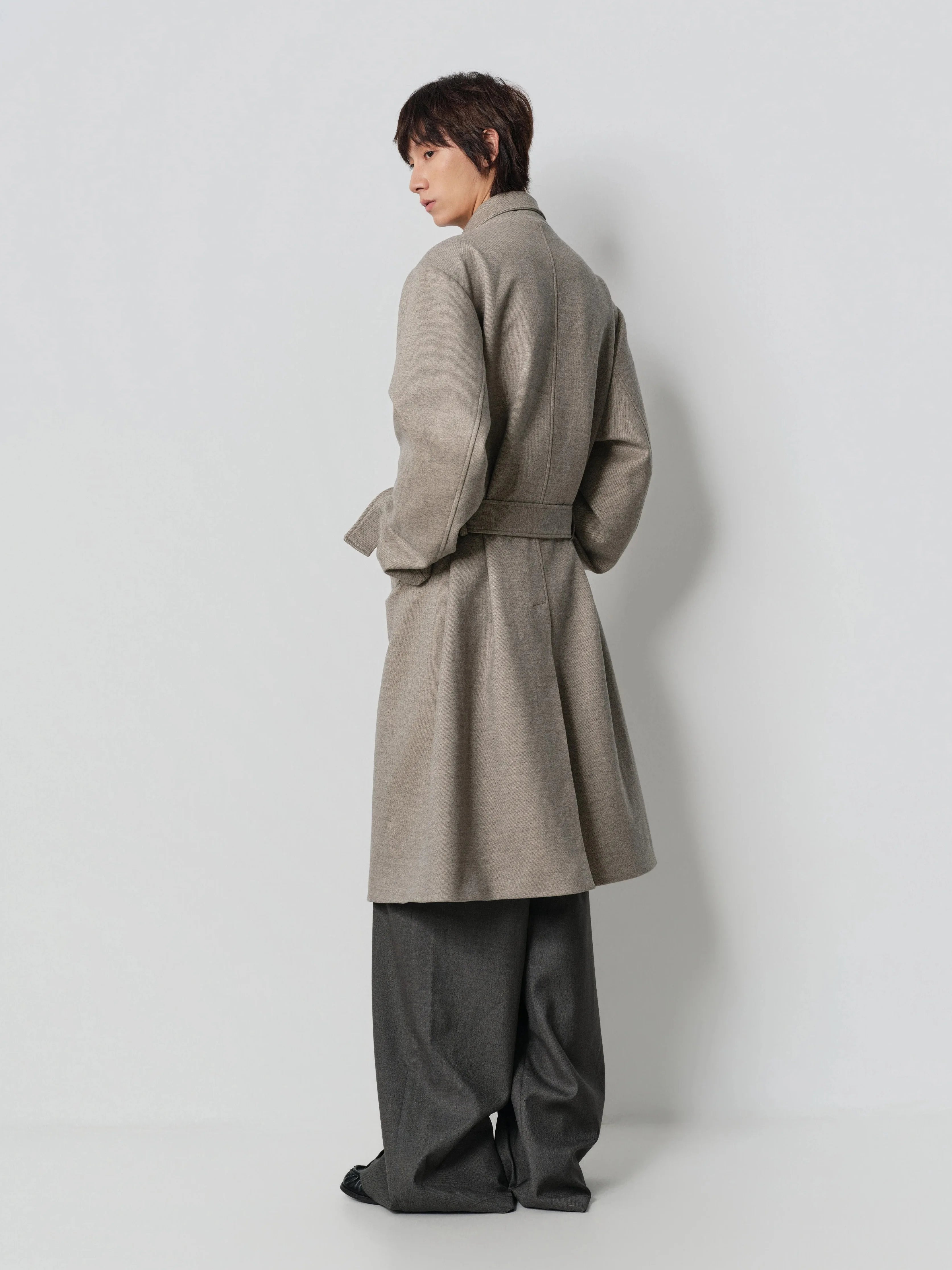 4JUNKS Multi-neck Strap Coat Thick Medium and Long Coat