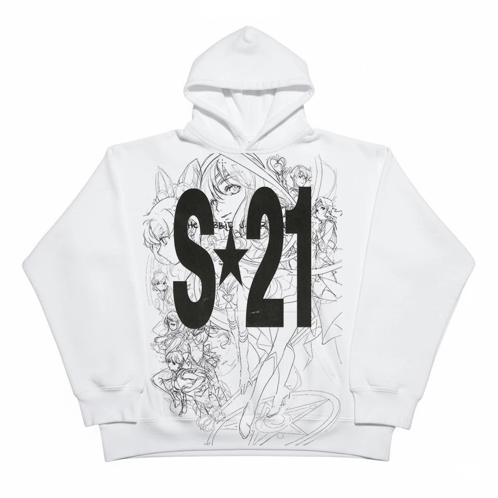 MELANIN Casual Simple Neutral Hooded Sweater