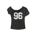 Nariele Slanted Collar Print Design Hottie Tee