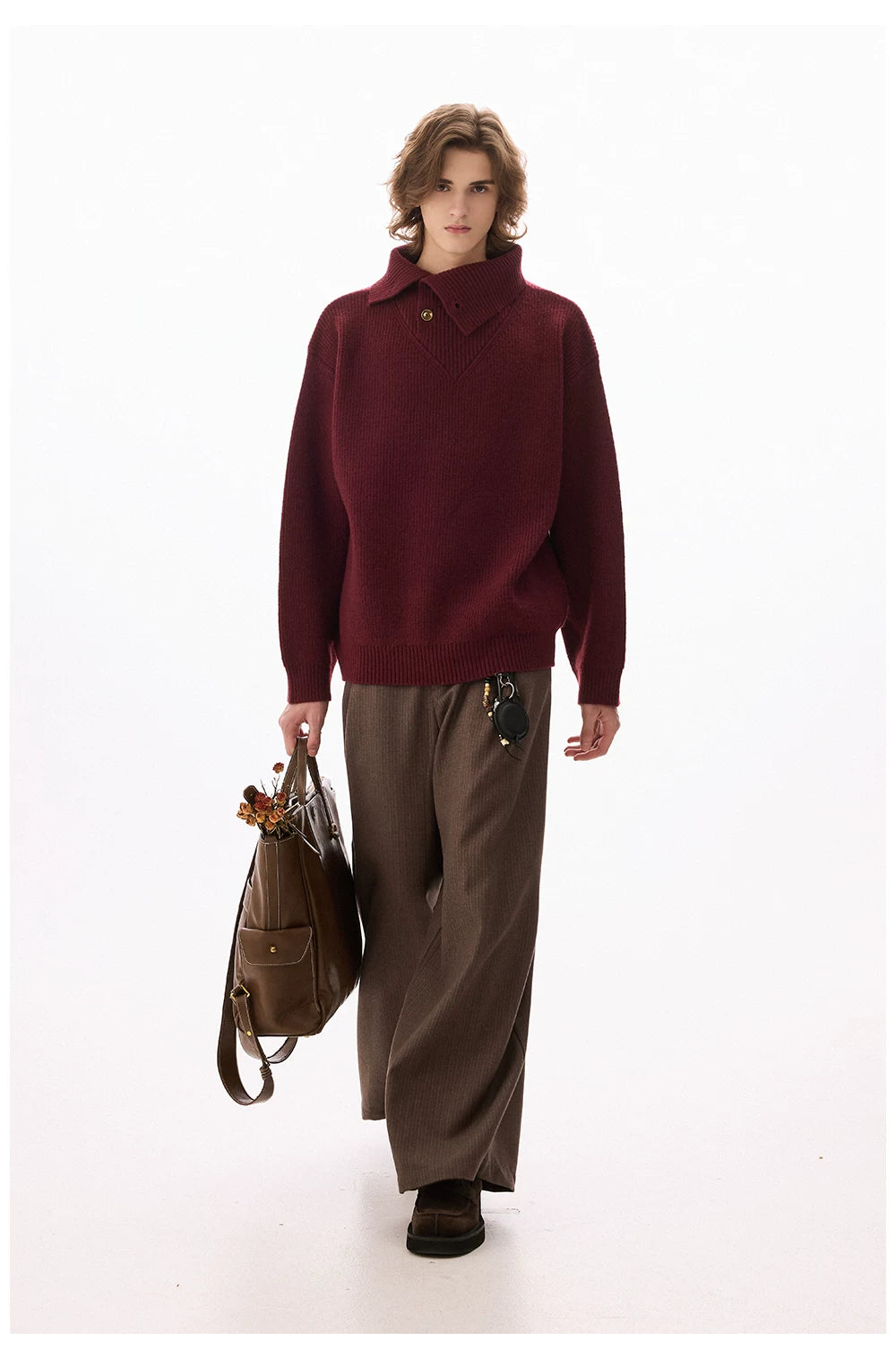 CHOR Turtleneck Knitted Bottomed Thickened Warm Sweater