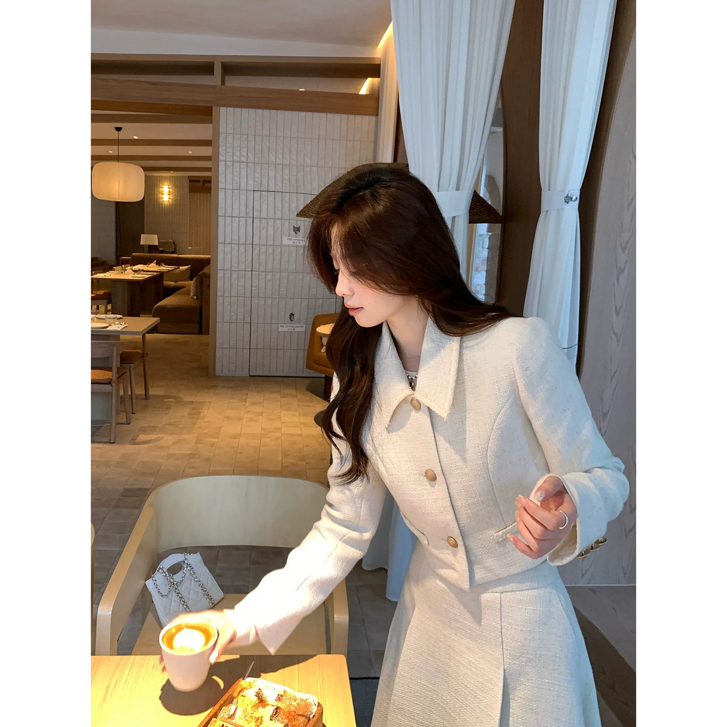 Even Daughter Feeling Small Fragrant Jacket + Skirt