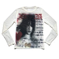 WEBBAR Post-Punk Style Long Sleeve Mesh T-Shirt