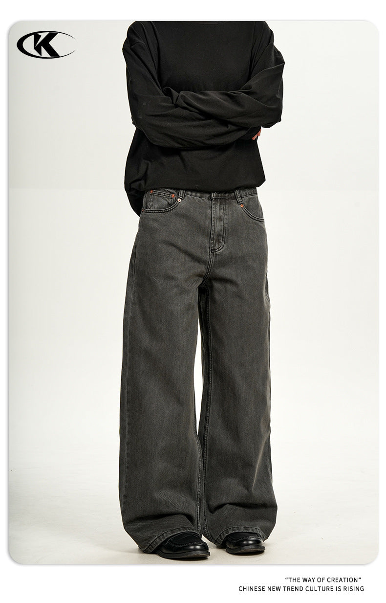 11KN Retro Slim-fitting Waist and Thin Pants