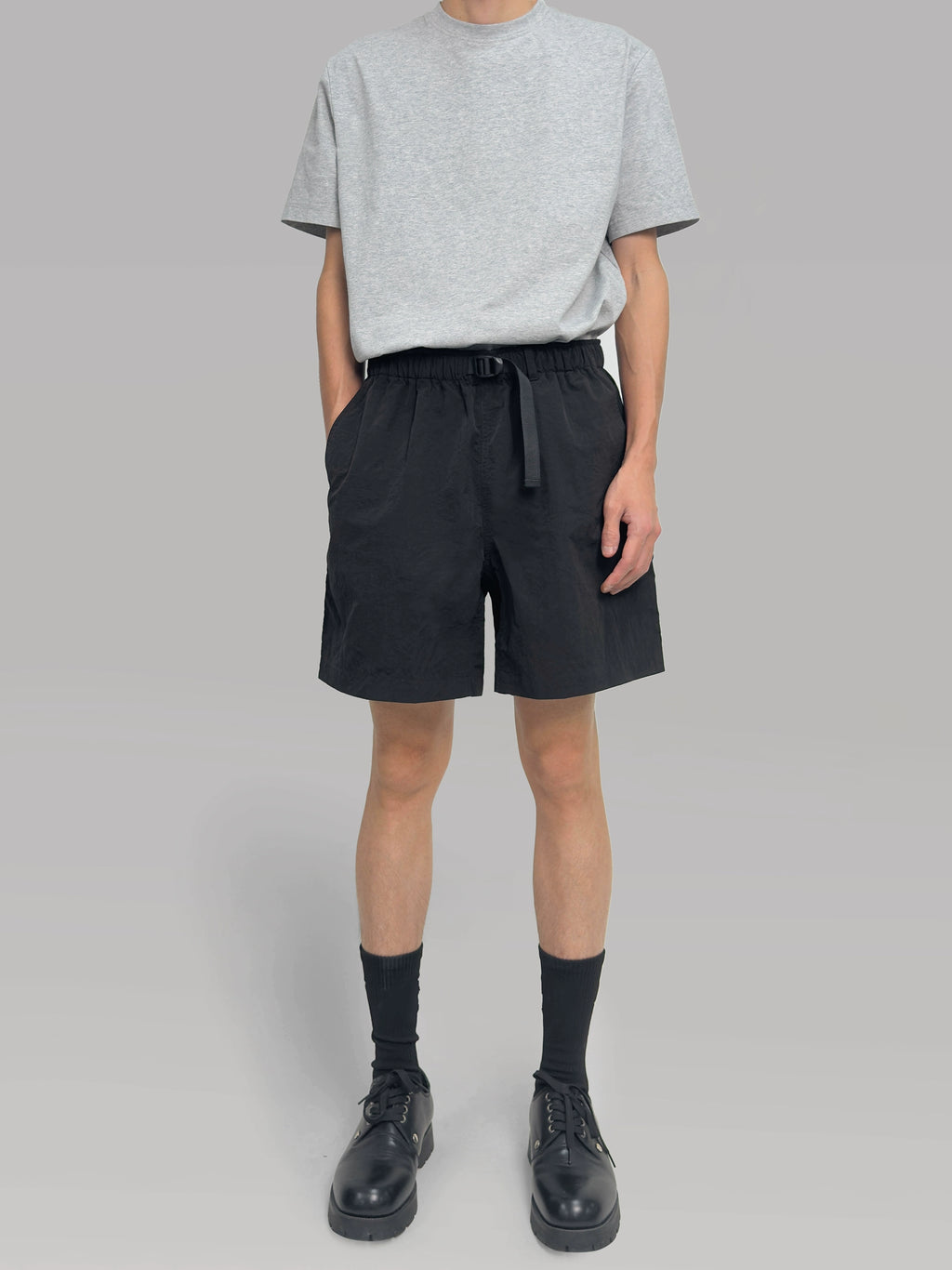 PLUS NO LOGO Waist Buckle Adjustment Loose Quick-drying Sports Shorts