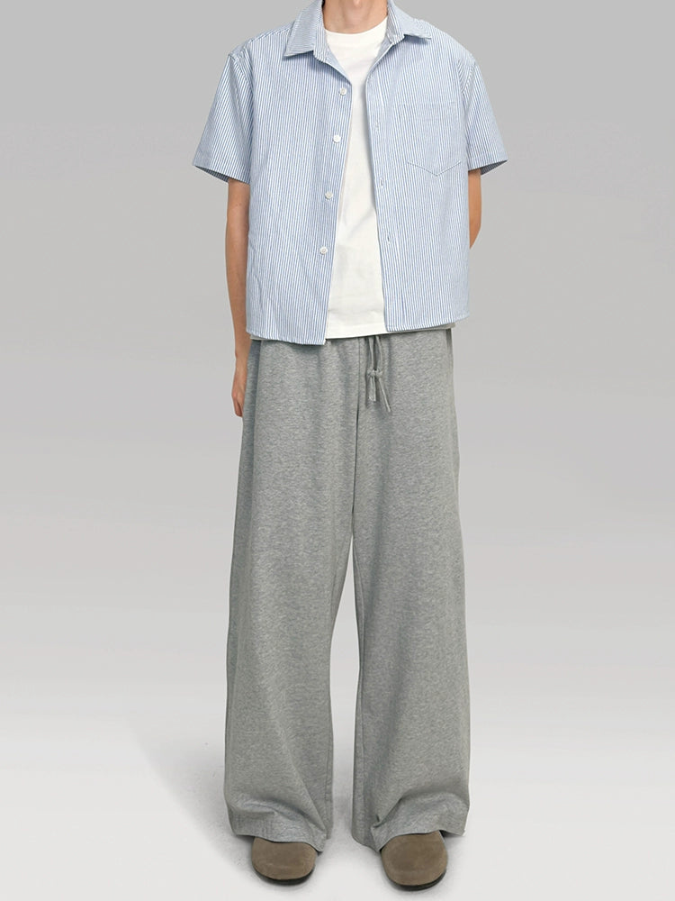 PLUS NO LOGO Striped Short Sleeve Shirt