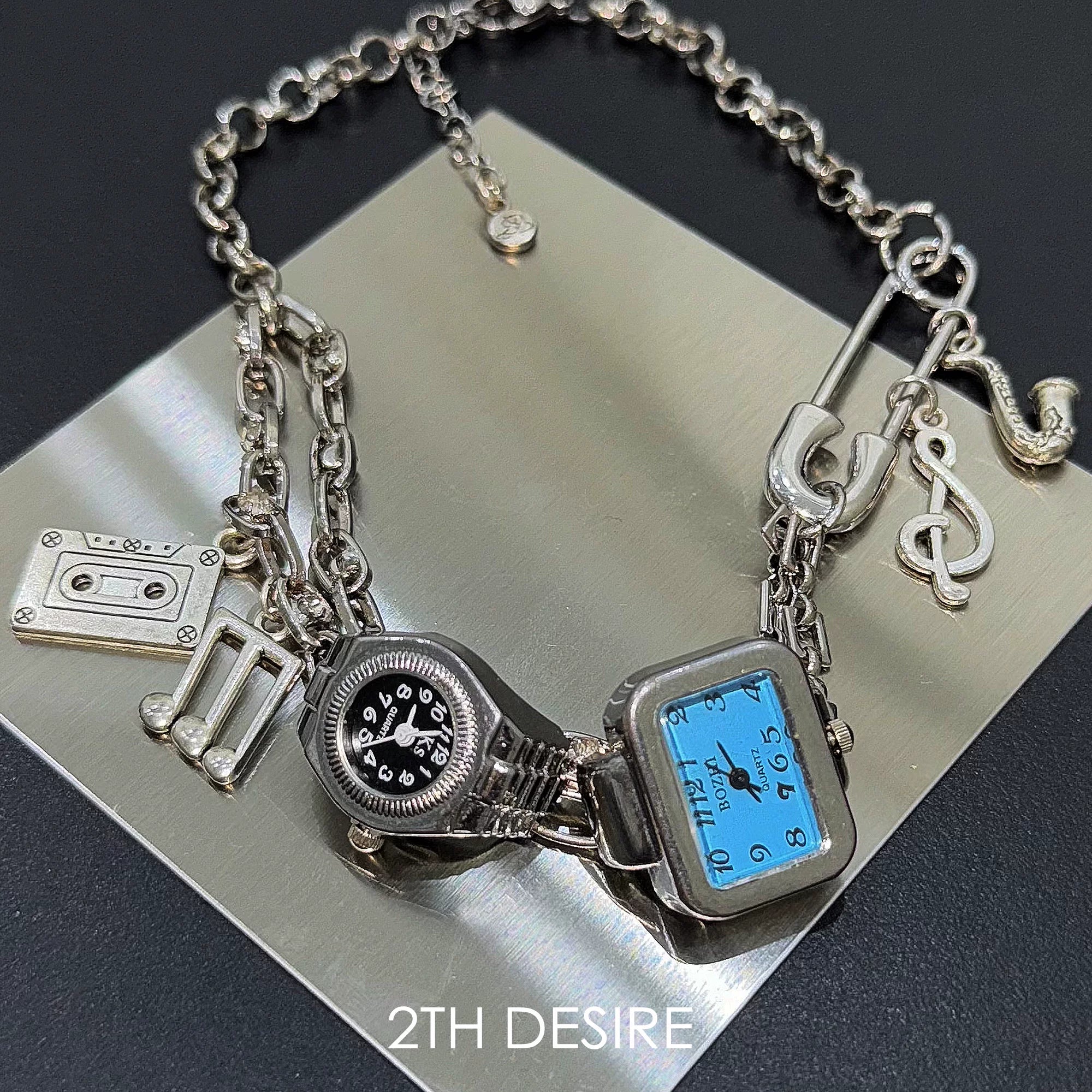 2th Desire Vintage Watch Kettle Pin Necklace