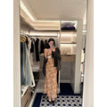 YOUNG KYLIN Floral Suspender Dress