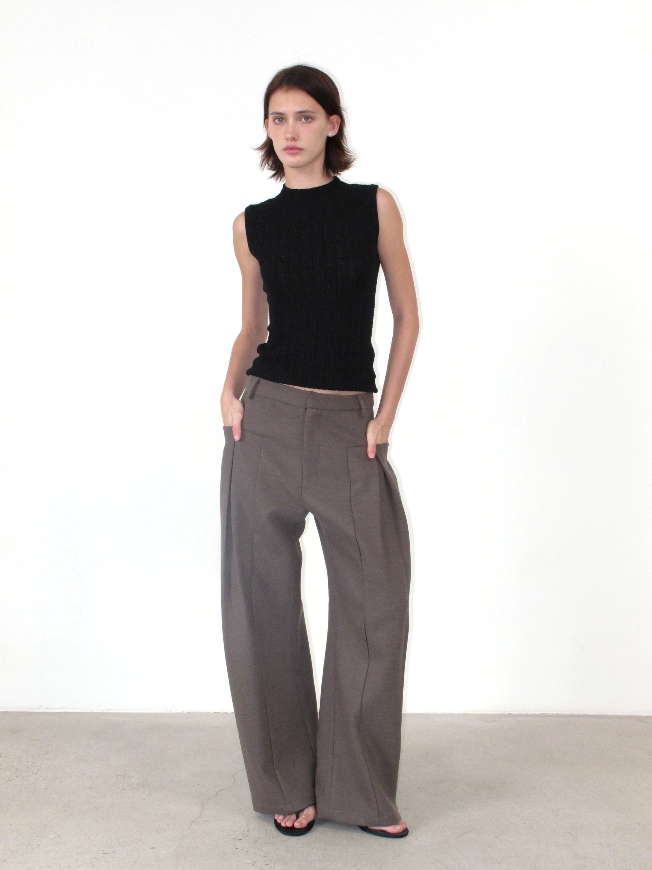 NOT UGLY Button Side Pocket Versatile Casual Pants
