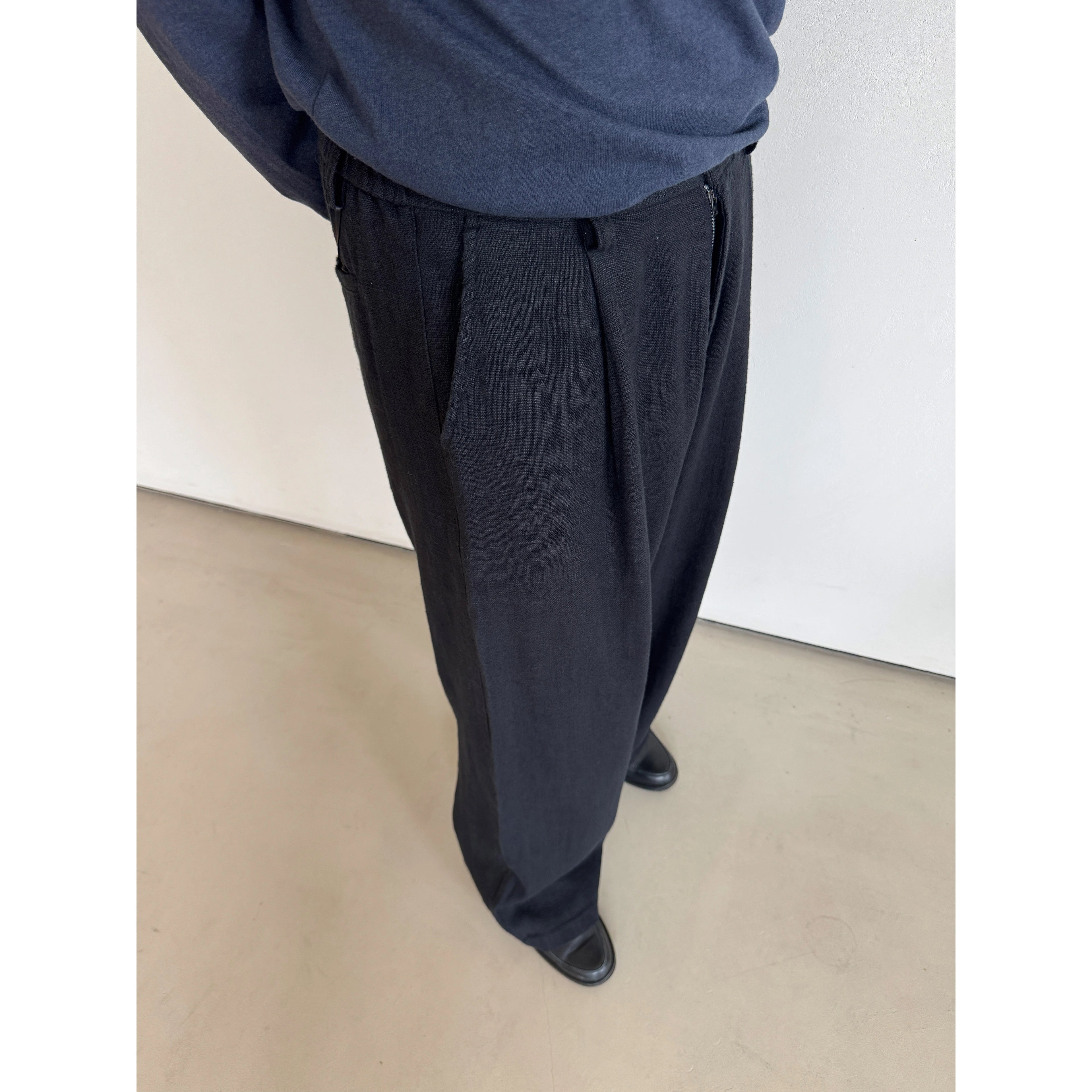 Anniehall Casual Loose Drape Trousers
