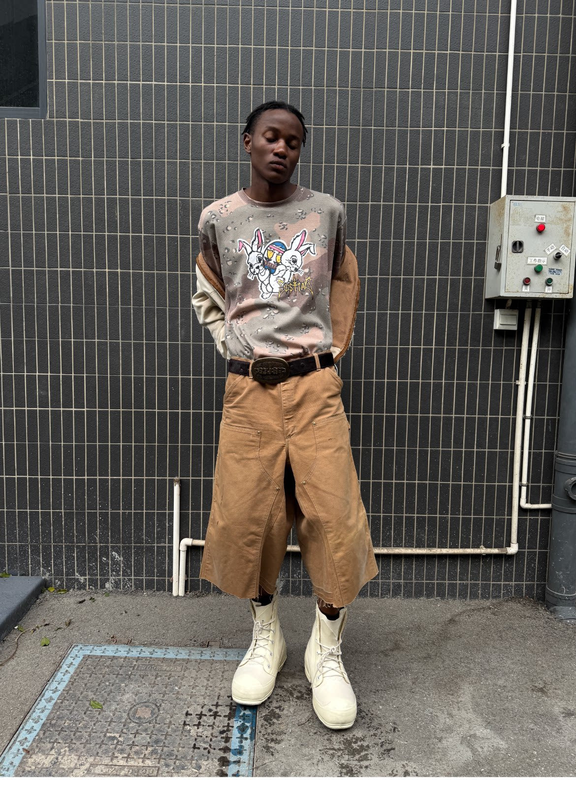LOSTTAG Waffle Desert Camouflage Tee