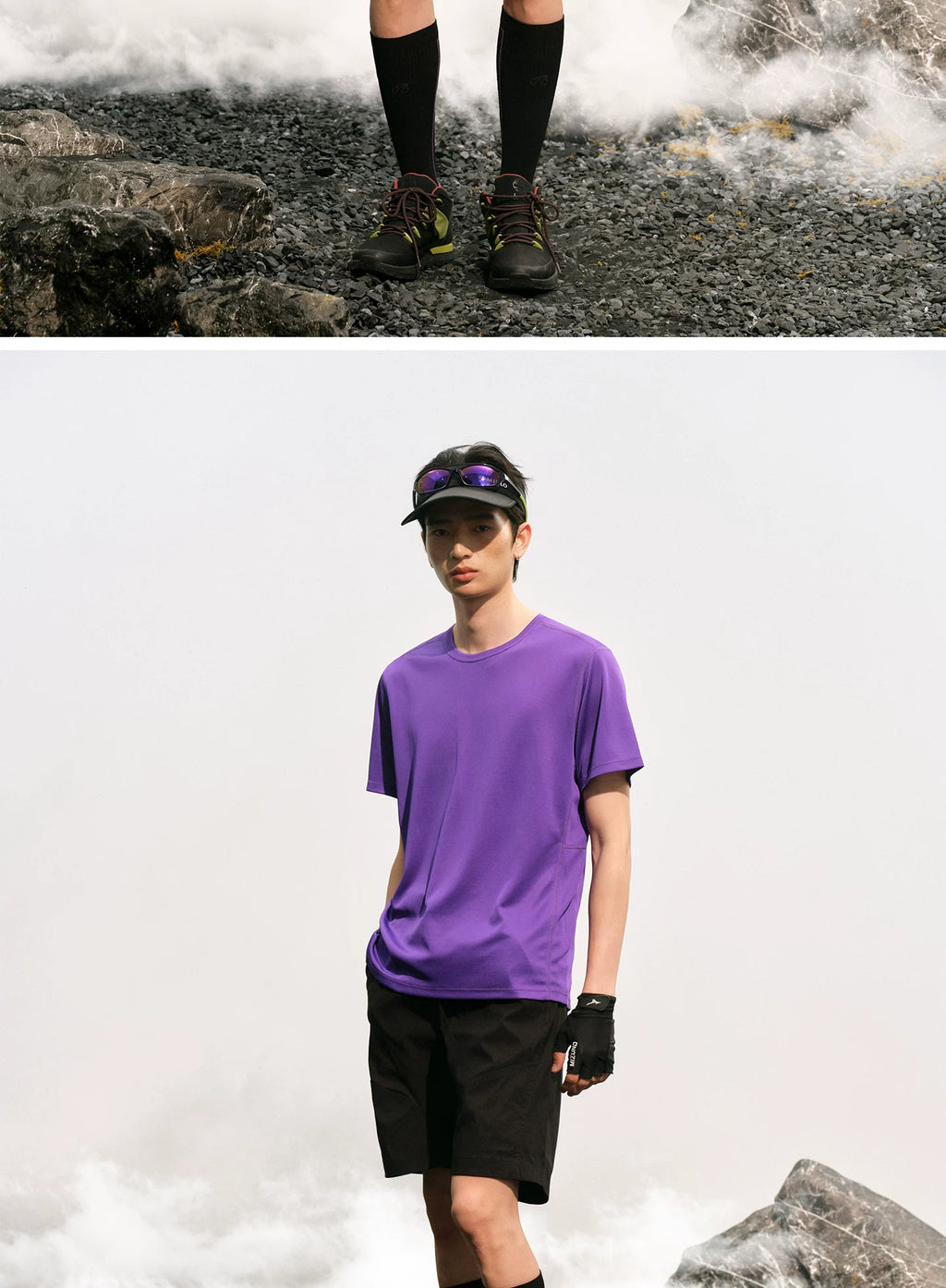 NO LOGO Quick-drying Outdoor Sports Round Neck Tee