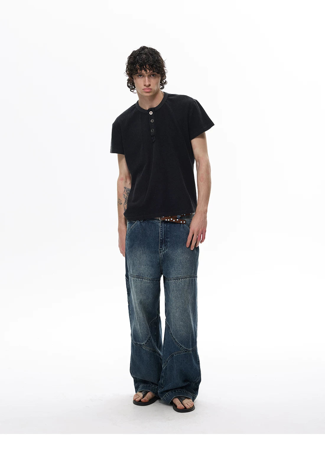 WLNEXT Henry Neck Polo Tee