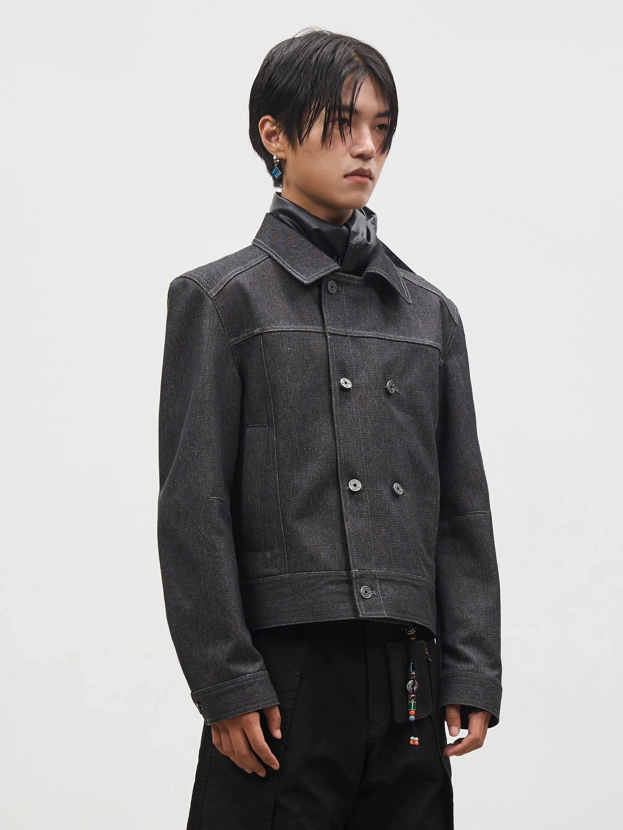 SOUTHFISH Double-breasted Front-shoulder Jacket