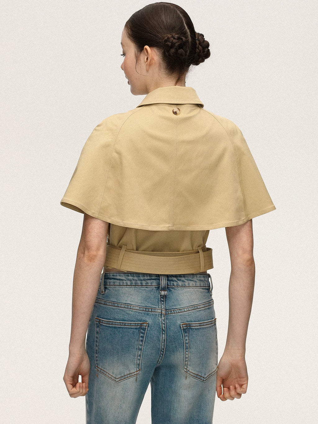 Anna Aneae Removable Cape Slim Slim Tee