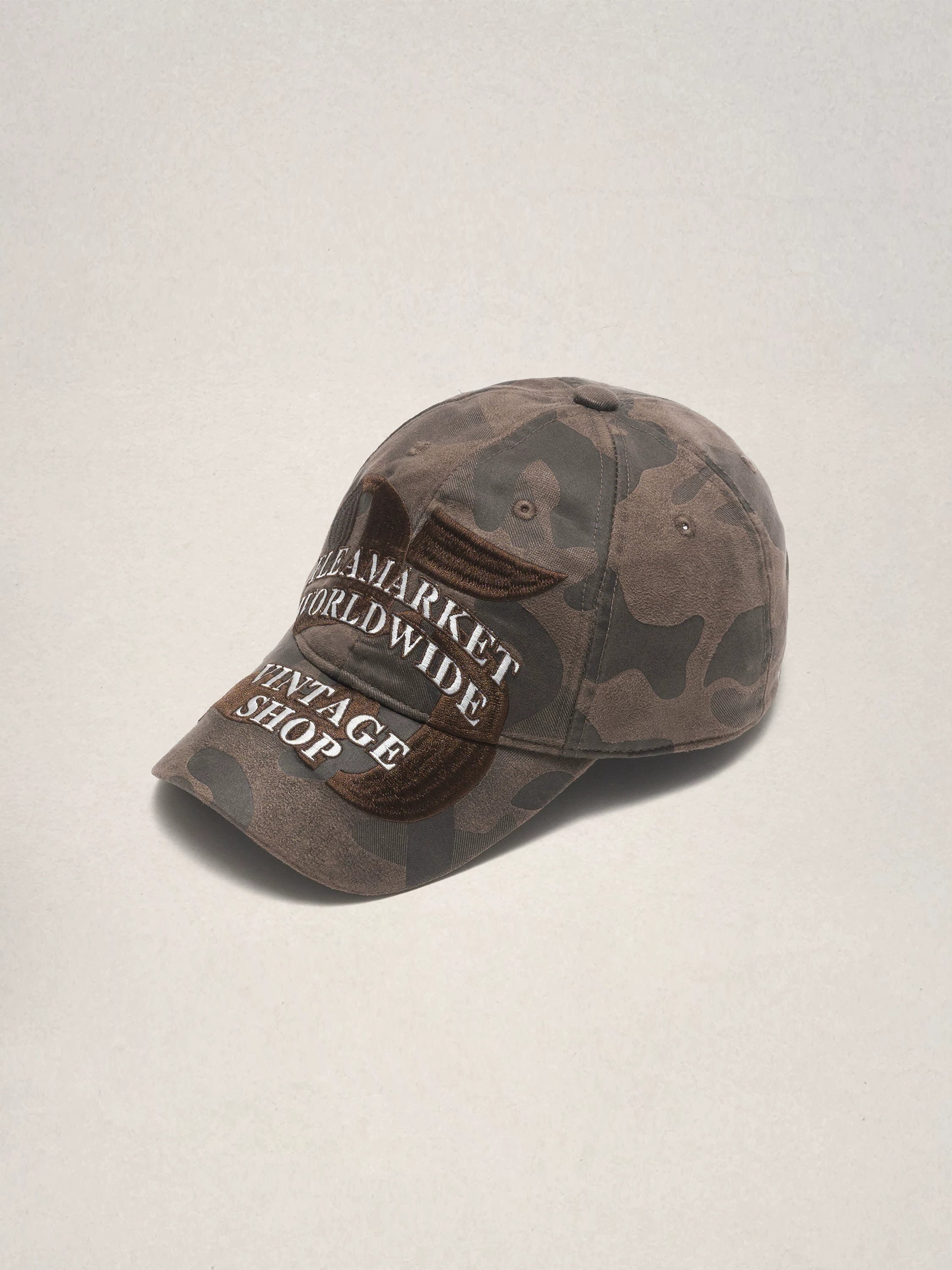 Fleamarket Vintage Alphabet Washed Embroidered Baseball Cap