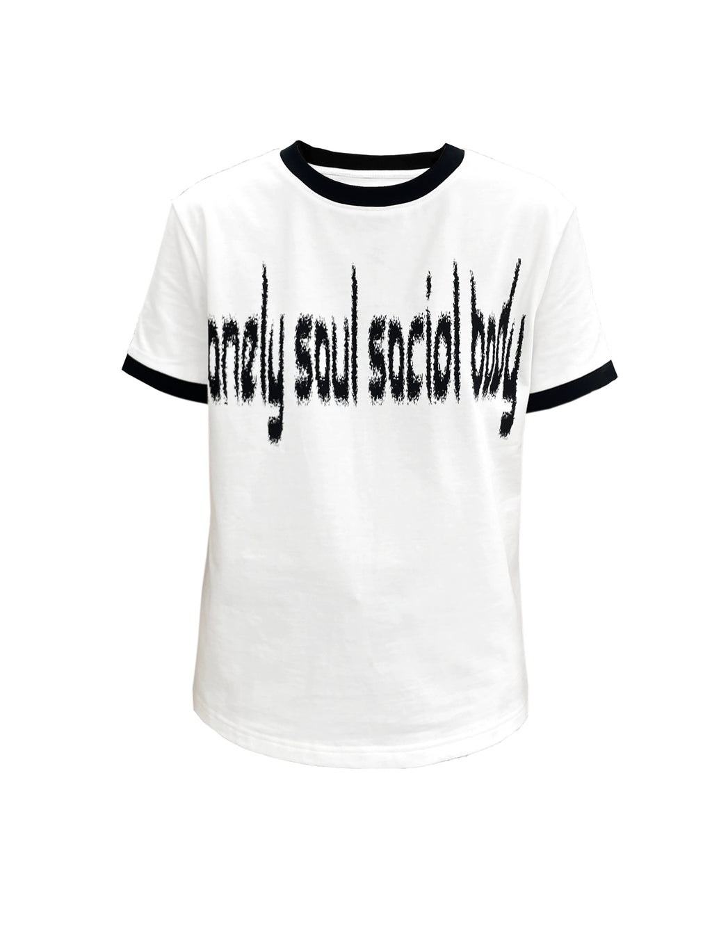 CHAI Alphabet Slogan Contrast Thread Versatile Printing Tee