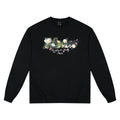 MEDM Garden Daisy Butterfly Print Casual Crew Neck Long Sleeve