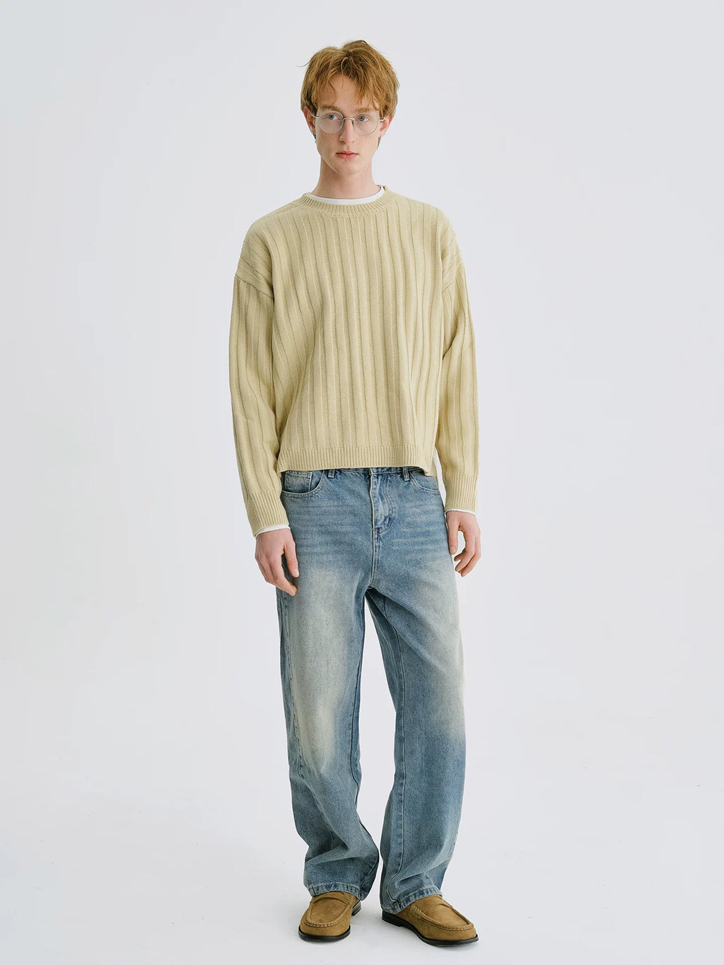LIVINGTOWN Versatile Casual Straight Jeans