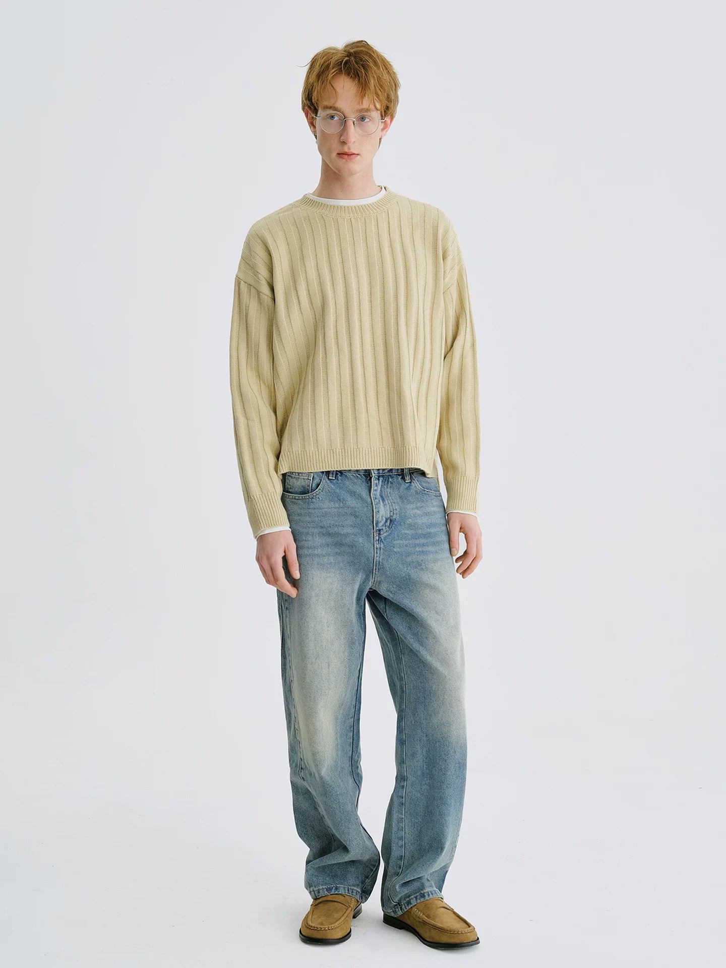 LIVINGTOWN Versatile Casual Straight Jeans