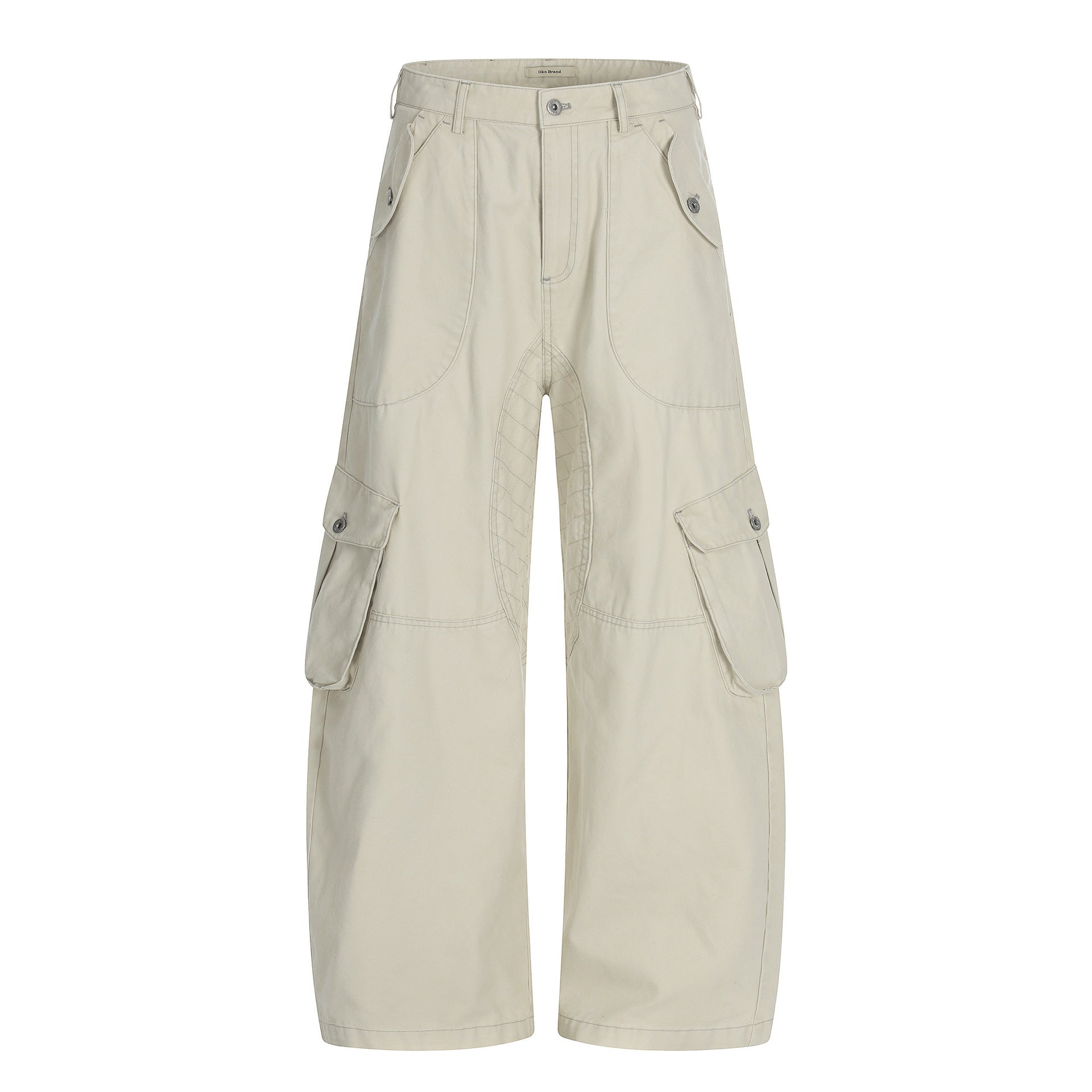 11KN Retro Straight Loose Wide-leg Casual Scimitar Pants