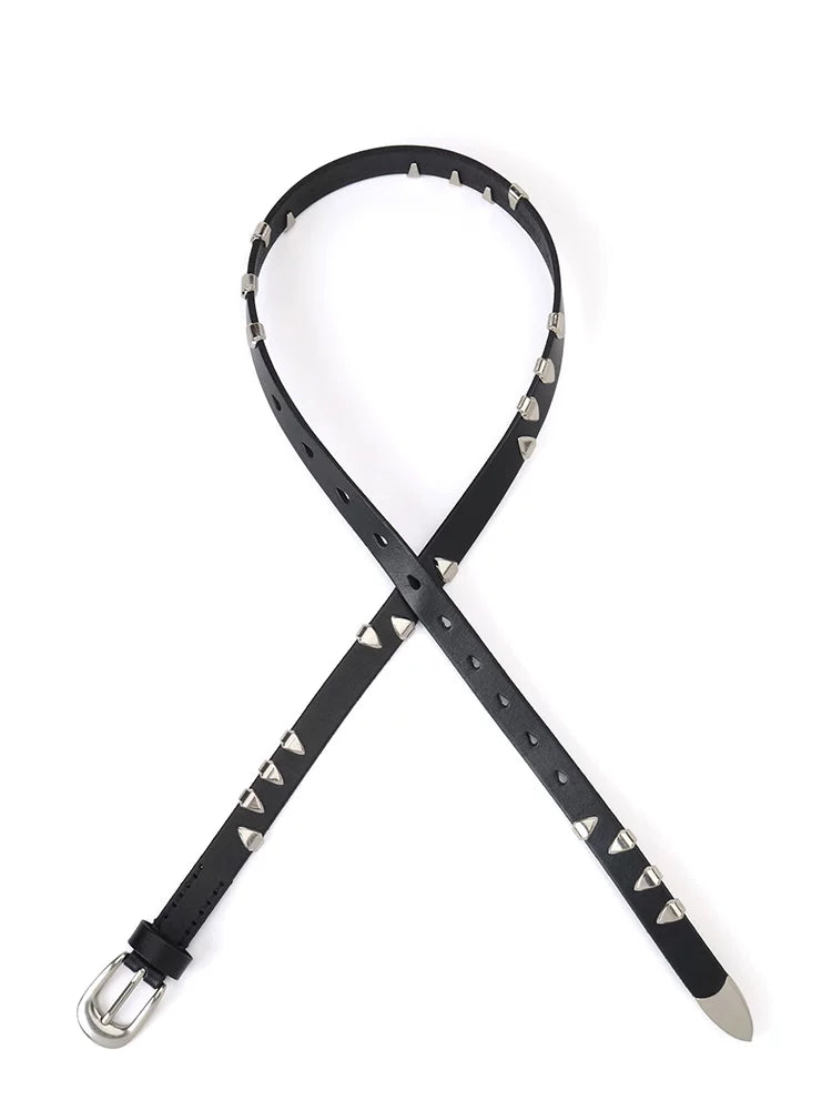 Borrowed Project Metal Claw Buckle Rivet Belt