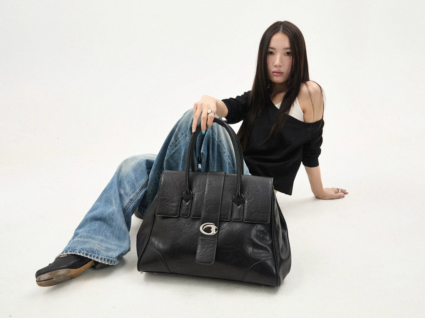 BINGBONG Large Capacity Temperament Portable Tote Bag
