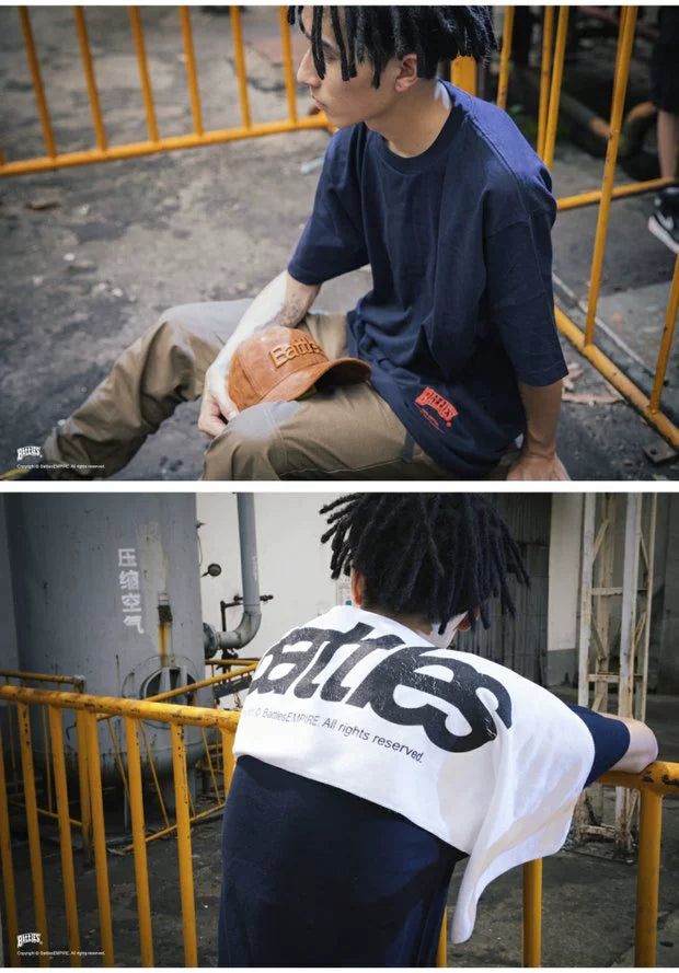 Battles Simple Loose Pure Cotton Tee