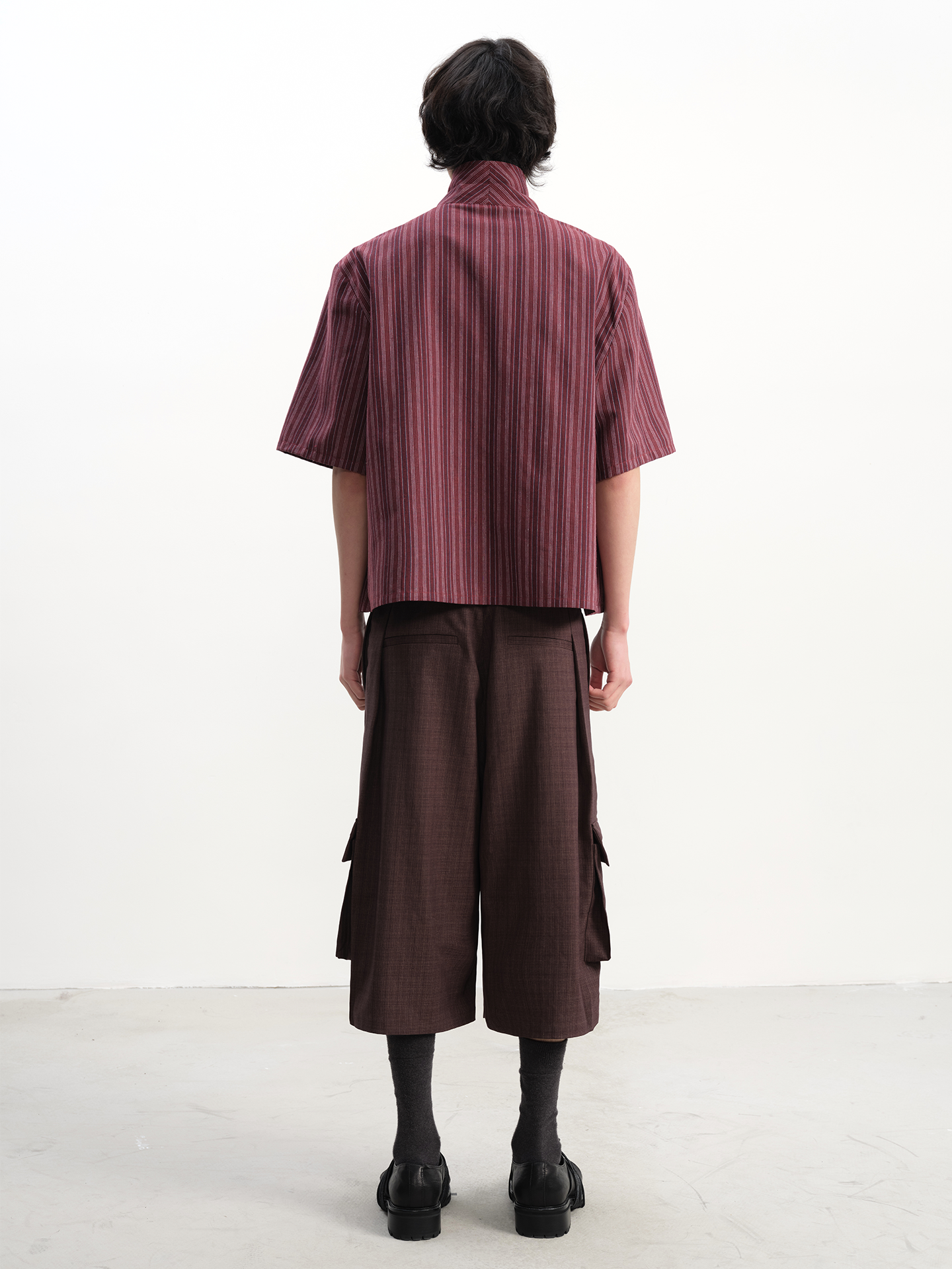 JCAESAR Striped Breathable Short-sleeved Shirt