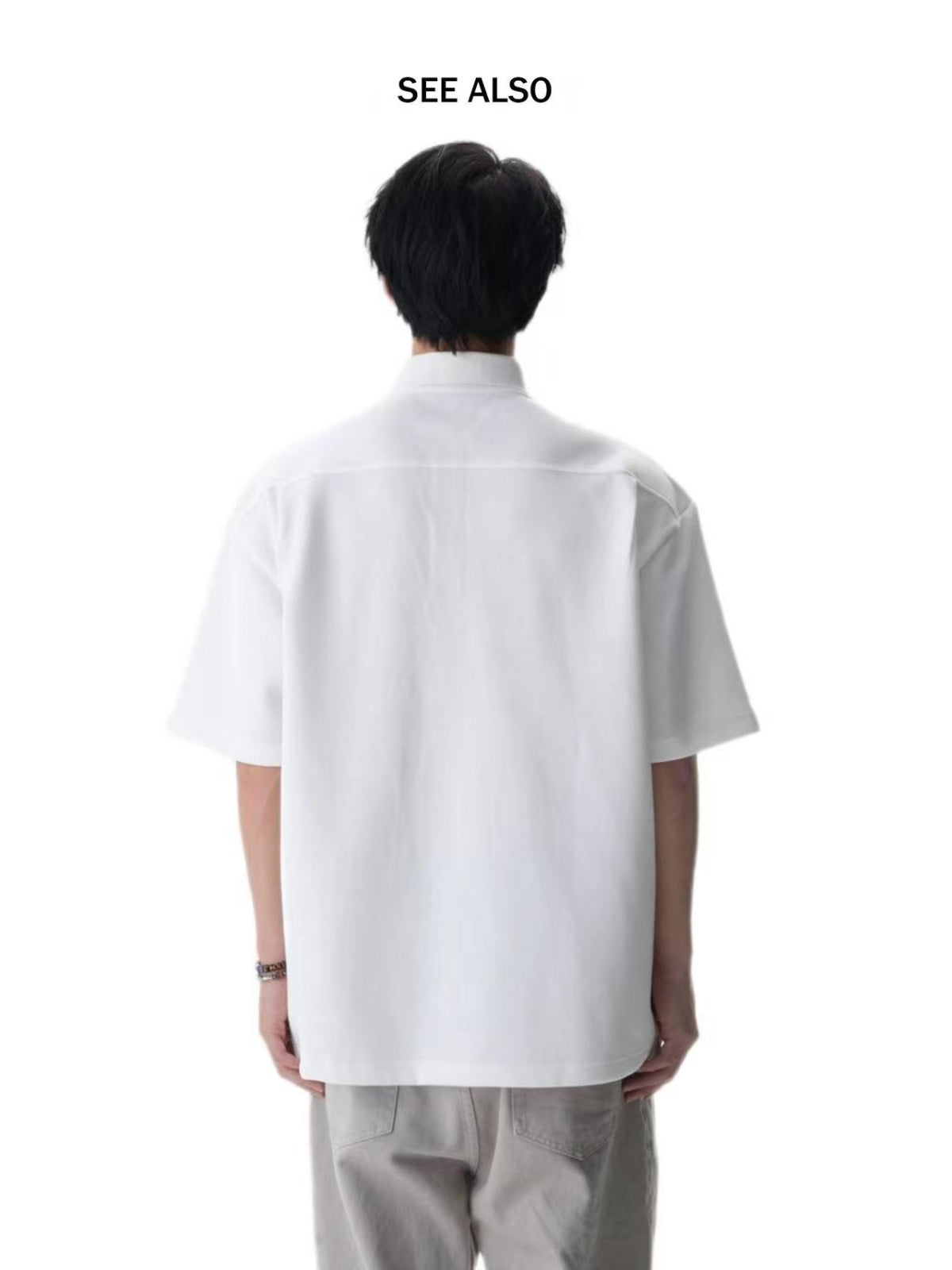 SEE ALSO Crowe hexagram button pearl cotton heavy profile Tee 3189