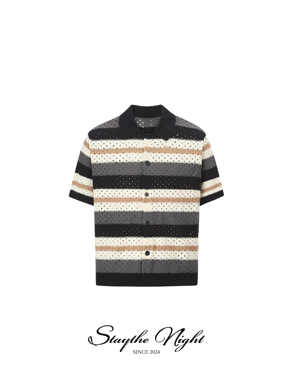 Stay The Night Knitted Short Sleeve Shirt