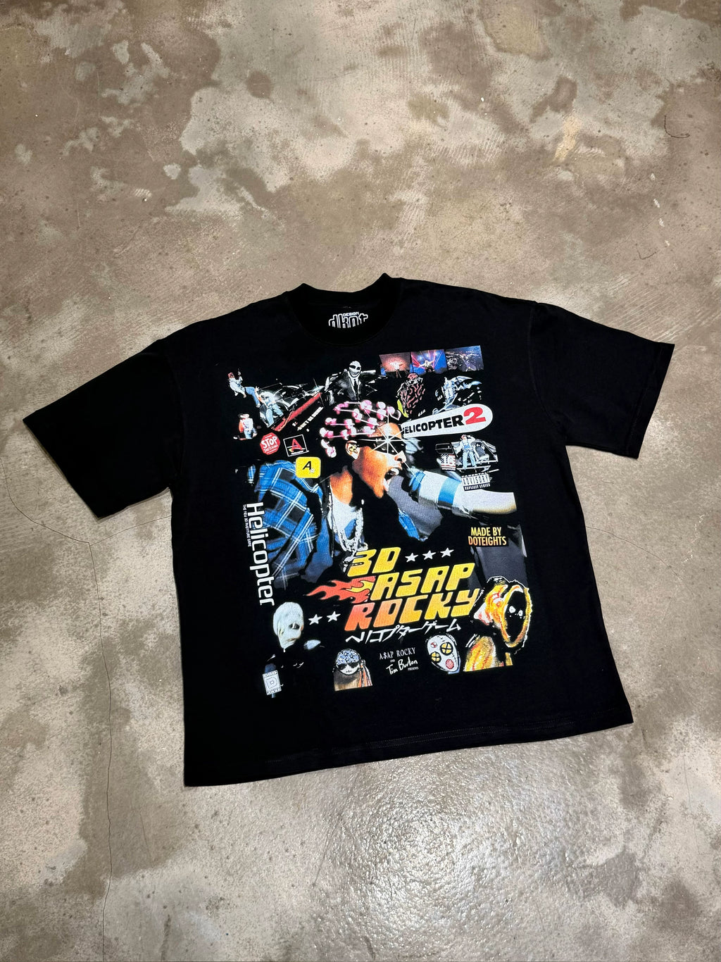 DKNT Alphabet Portrait Print Casual Tee