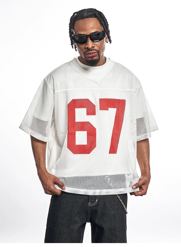 MT99 Grid Letter Print Tee