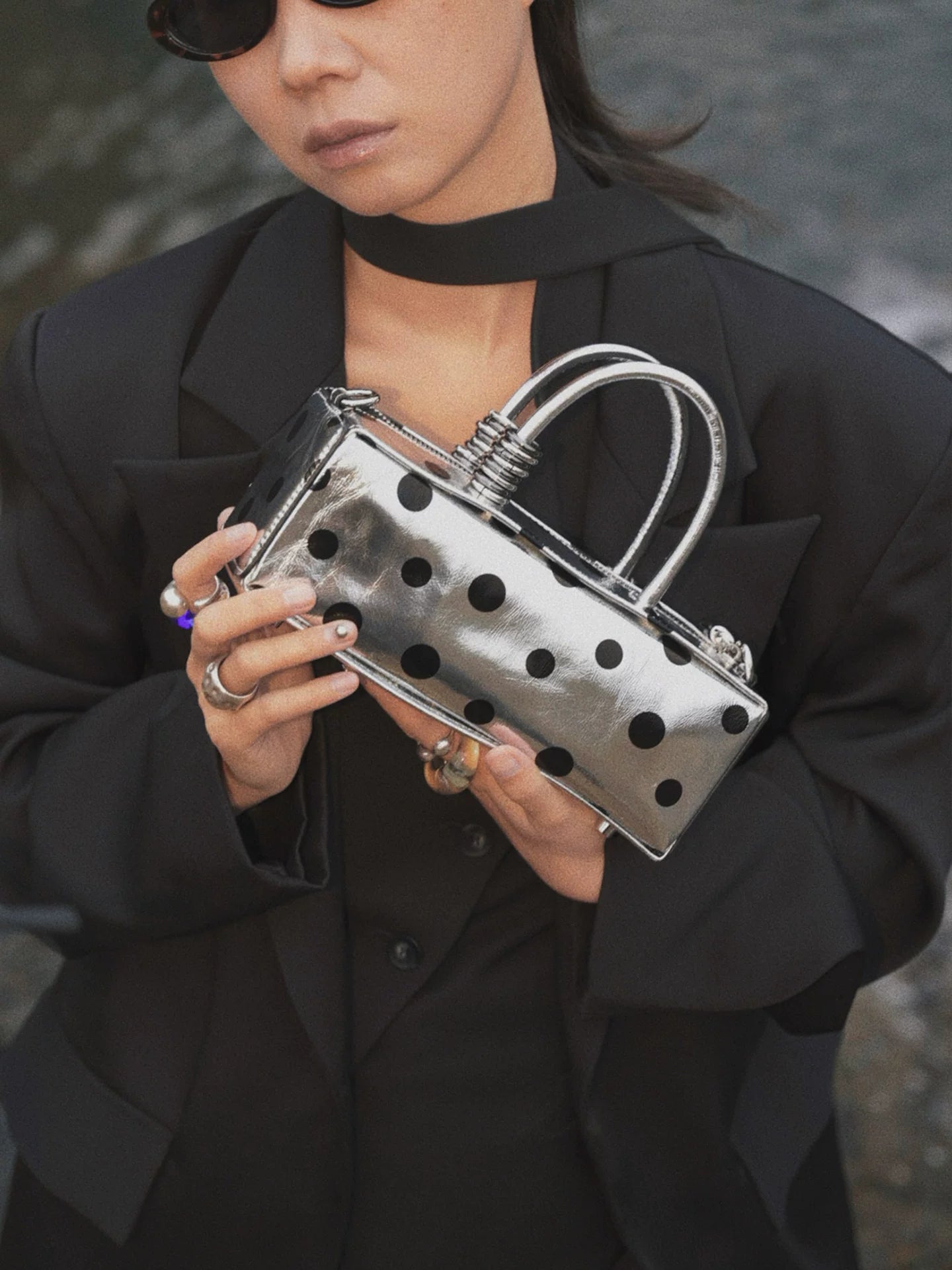 IUBALLET Polka Dot Niche High-end Portable Messenger Bag