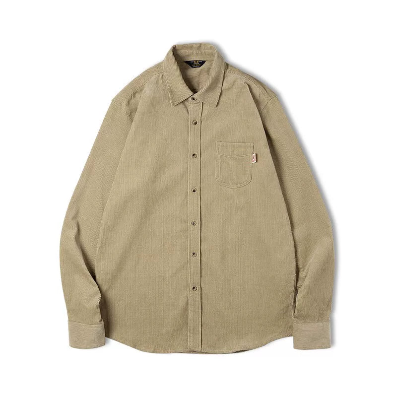 Madden Casual Corduroy Long Sleeve Cotton Shirt