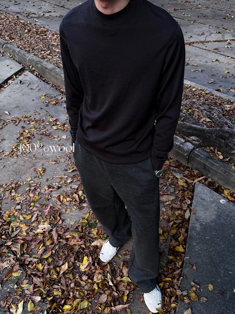 ZOZO FOREST 100% Merino Wool Crewneck Sweater